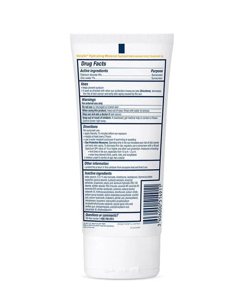 Hydrating Mineral Sunscreen SPF 50 Body Lotion